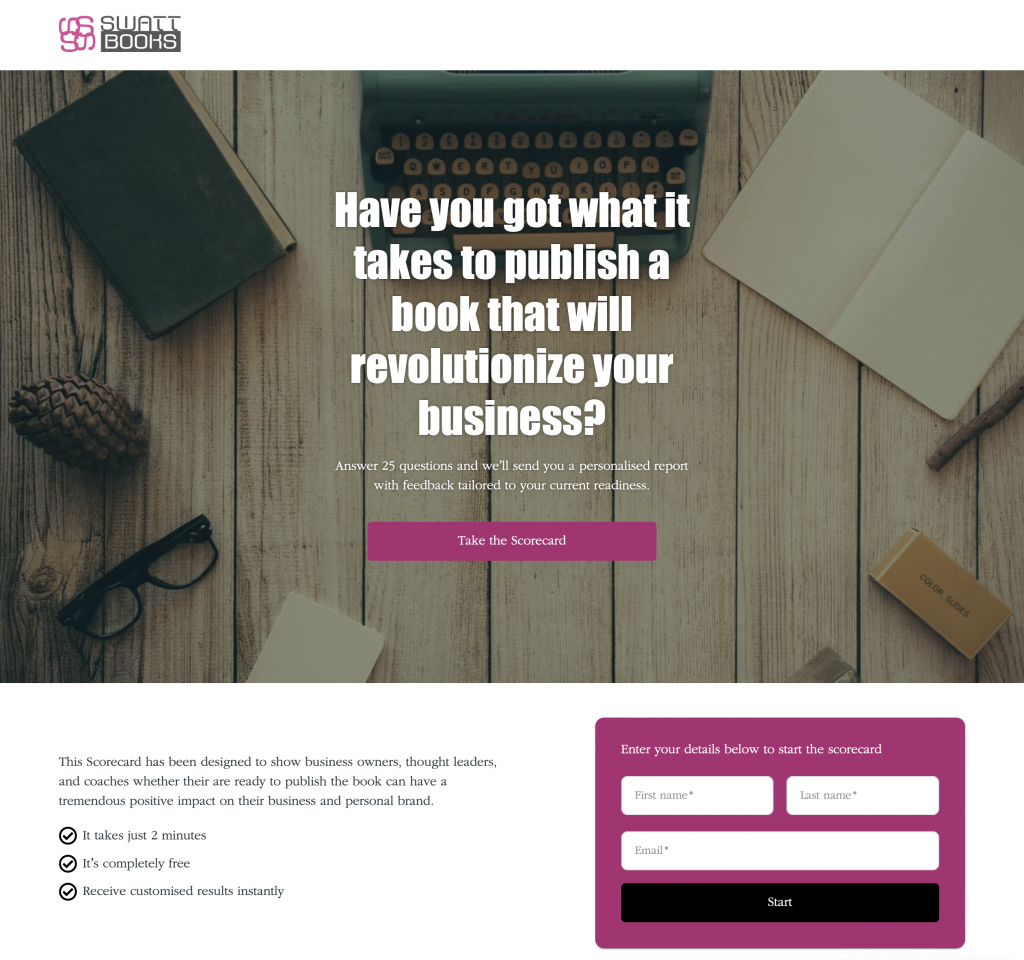 Free Resource: Business Book Readiness Scorecard